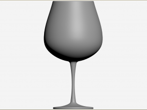 Burgundy Glass 3D Model