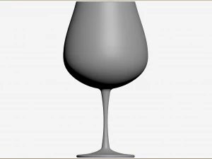Burgundy Glass 3D Model