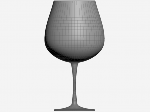 Burgundy Glass 3D Model