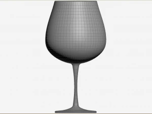 Burgundy Glass 3D Model