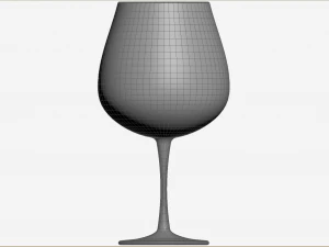 Burgundy Glass 3D Model