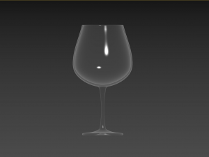 Burgundy Glass 3D Model