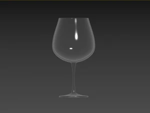 Burgundy Glass 3D Model