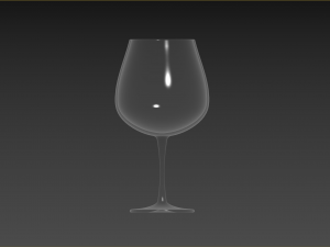 Burgundy Glass 3D Model