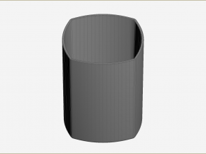 Old Fashioned Glass square 3D Модель