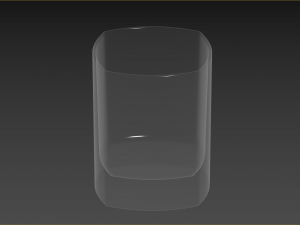 Old Fashioned Glass square 3D Модель