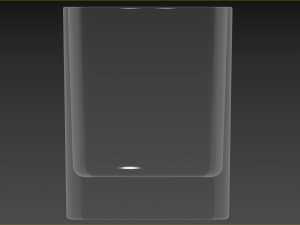 Old Fashioned Glass square 3D Модель