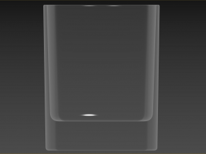Old Fashioned Glass square 3D Модель