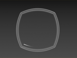 Old Fashioned Glass square 3D Модель