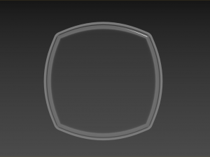 Old Fashioned Glass square 3D Модель
