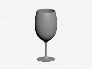 Bordeaux Glass 3D Model