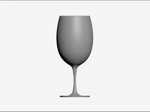 Bordeaux Glass 3D Model