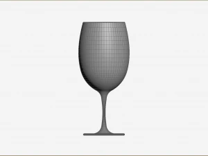 Bordeaux Glass 3D Model