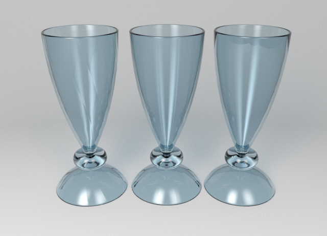 Set of childrens cocktail glasses 3D-Modell .c4d .max .obj .3ds .fbx .stl .blend 