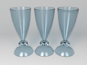 Set of childrens cocktail glasses Model 3D