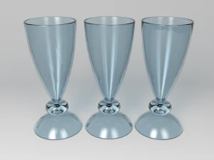 Set of childrens cocktail glasses 3D Model