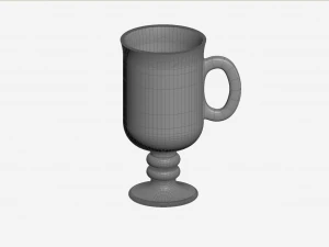 Set of Irish coffe glass 3D Model
