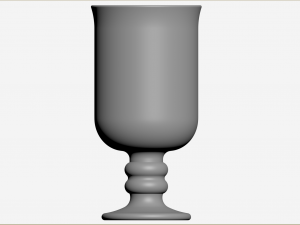 Set of Irish coffe glass Model 3D