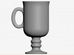 Set of Irish coffe glass 3D Model
