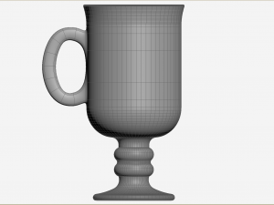 Set of Irish coffe glass Model 3D
