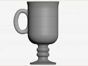 Set of Irish coffe glass 3D Model