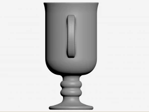 Set of Irish coffe glass 3D Model