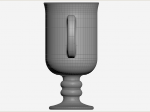 Set of Irish coffe glass Model 3D