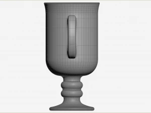 Set of Irish coffe glass 3D Model
