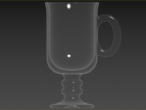 Set of Irish coffe glass Model 3D