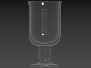 Set of Irish coffe glass Model 3D