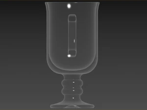 Set of Irish coffe glass 3D Model