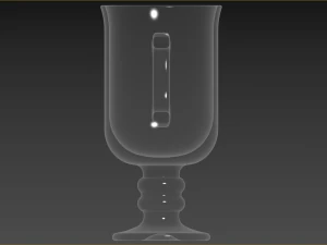Set of Irish coffe glass 3D Model