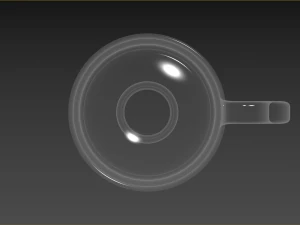 Set of Irish coffe glass 3D Model