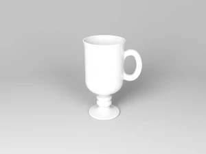 Set of Irish coffe glass 3D Model