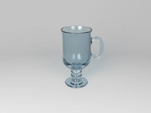 Set of Irish coffe glass 3D Model