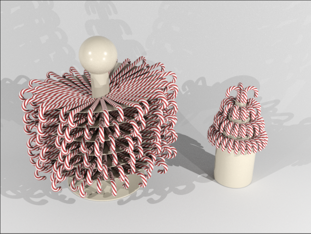 Kit Vase For Caramel Canes Modelo 3D .c4d .max .obj .3ds .fbx .stl .blend 