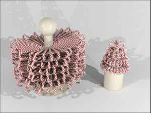 Kit Vase For Caramel Canes 3D Model