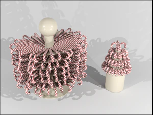 Kit Vas Untuk Tongkat Karamel Model 3D