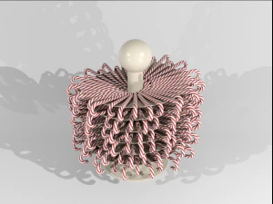 Kit Vase For Caramel Canes 3D Model