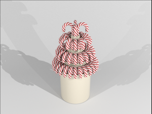 Kit Vase For Caramel Canes Modelo 3D