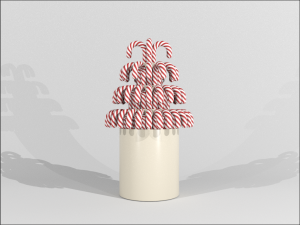 Kit Vase For Caramel Canes Modelo 3D