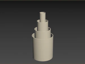 Kit Vase For Caramel Canes 3D Model