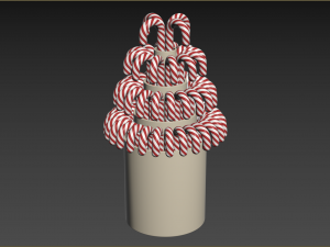 Kit Vase For Caramel Canes Modelo 3D