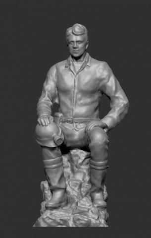 Miner Model Cetak 3D .c4d .max .obj .3ds .fbx .stl .blend 