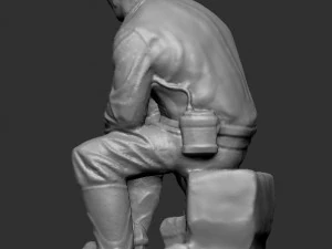 Miner 3D Print Model