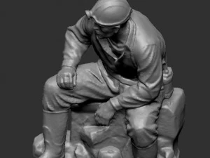 Miner 3D Print Model