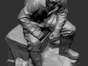 Miner 3D Print Model