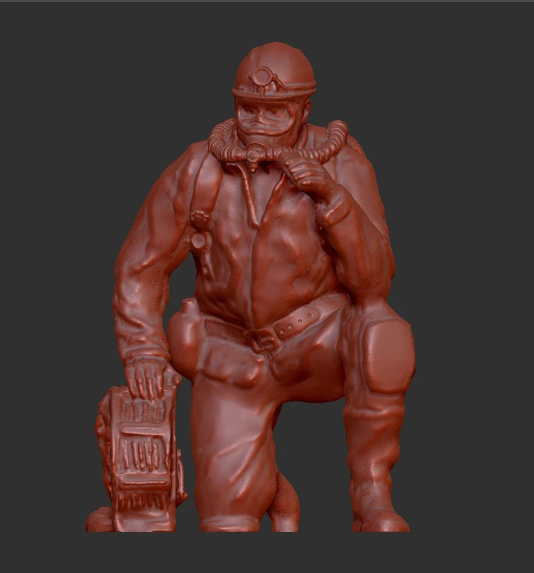 Rescue miner 1 3D Print Model .c4d .max .obj .3ds .fbx .stl .blend 