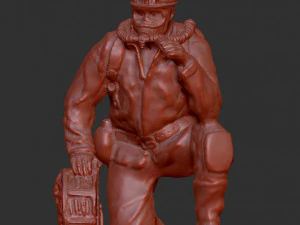 Red mijnwerker 1 3D printmodel