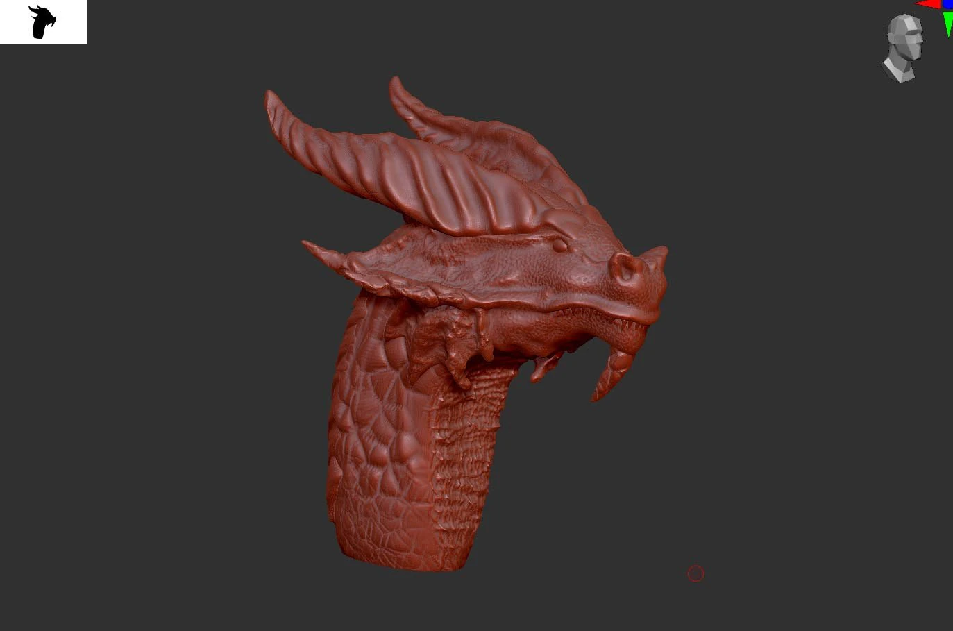 Dragon 3D Print Model .c4d .max .obj .3ds .fbx .stl .blend